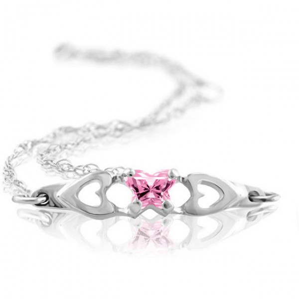 Bfly CZ Birthstone Bracelet -90002619