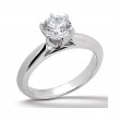 Platinum Classic Solitaire Diamond Engagement Ring