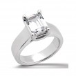 14k White Gold Classic Solitaire Diamond Engagement Ring
