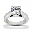 Platinum Classic Solitaire Diamond Engagement Ring