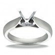 14k White Gold Classic Solitaire Engagement Ring
