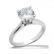 Platinum Classic Solitaire Diamond Engagement Ring