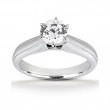 Platinum Classic Solitaire Diamond Engagement Ring