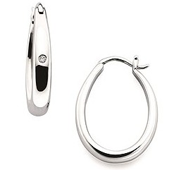 Oval Tapered Hoop Earrings