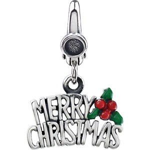 Merry Christmas Charm with Enamel -90002805