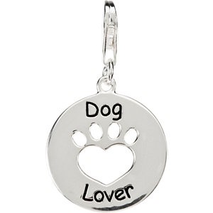 Heart U Back Dog Lover Paw Charm -50015450