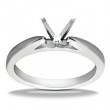 14k White Gold Classic Solitaire Engagement Ring