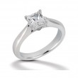 Platinum Classic Solitaire Diamond Engagement Ring Containing 0.06 Carats Of Diamonds In Gh Color And Vs Clarity