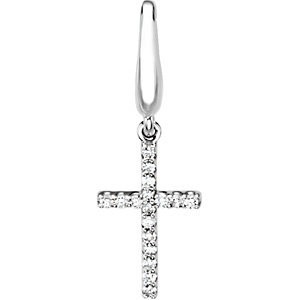 Petite Diamond Cross Charm/Pendant -50015527