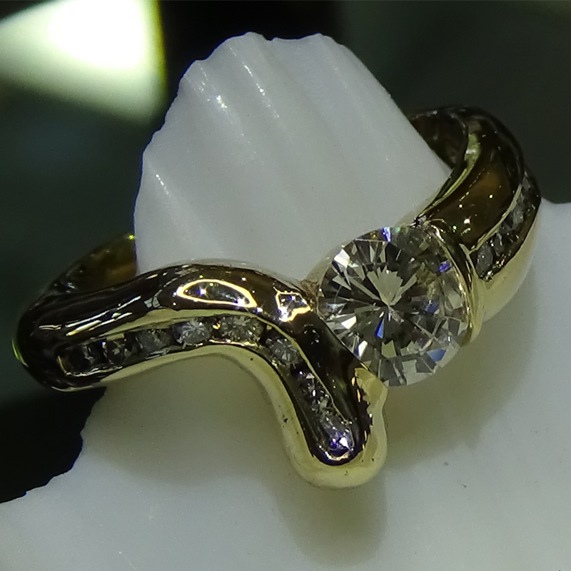 Custom ring using customer's stones