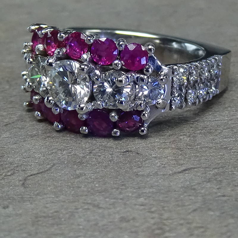 Custom Ring using Customer's Gems